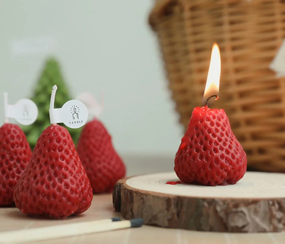 Strawberry Candles